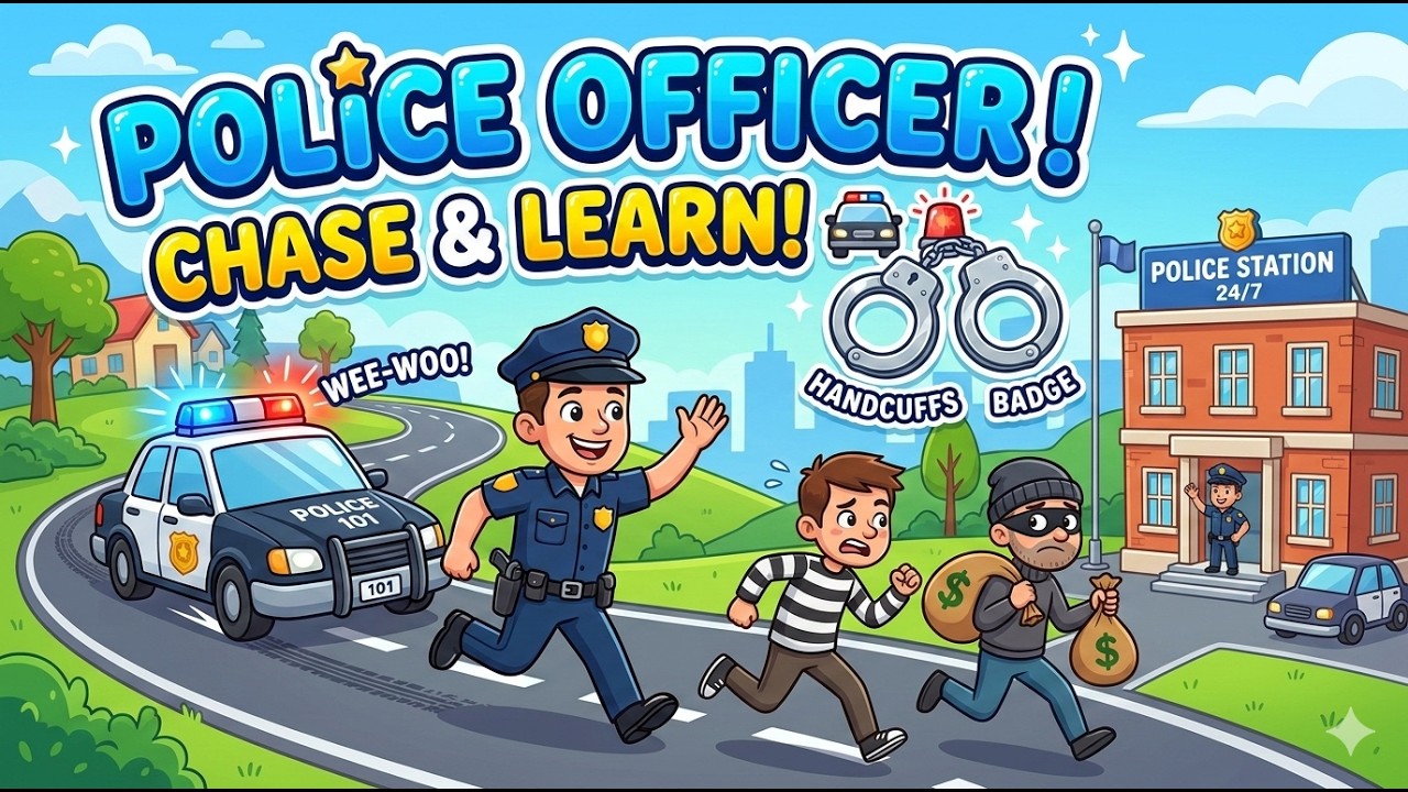 Police Officer Song for Kids 🚔 | Fun Safety Song for Children