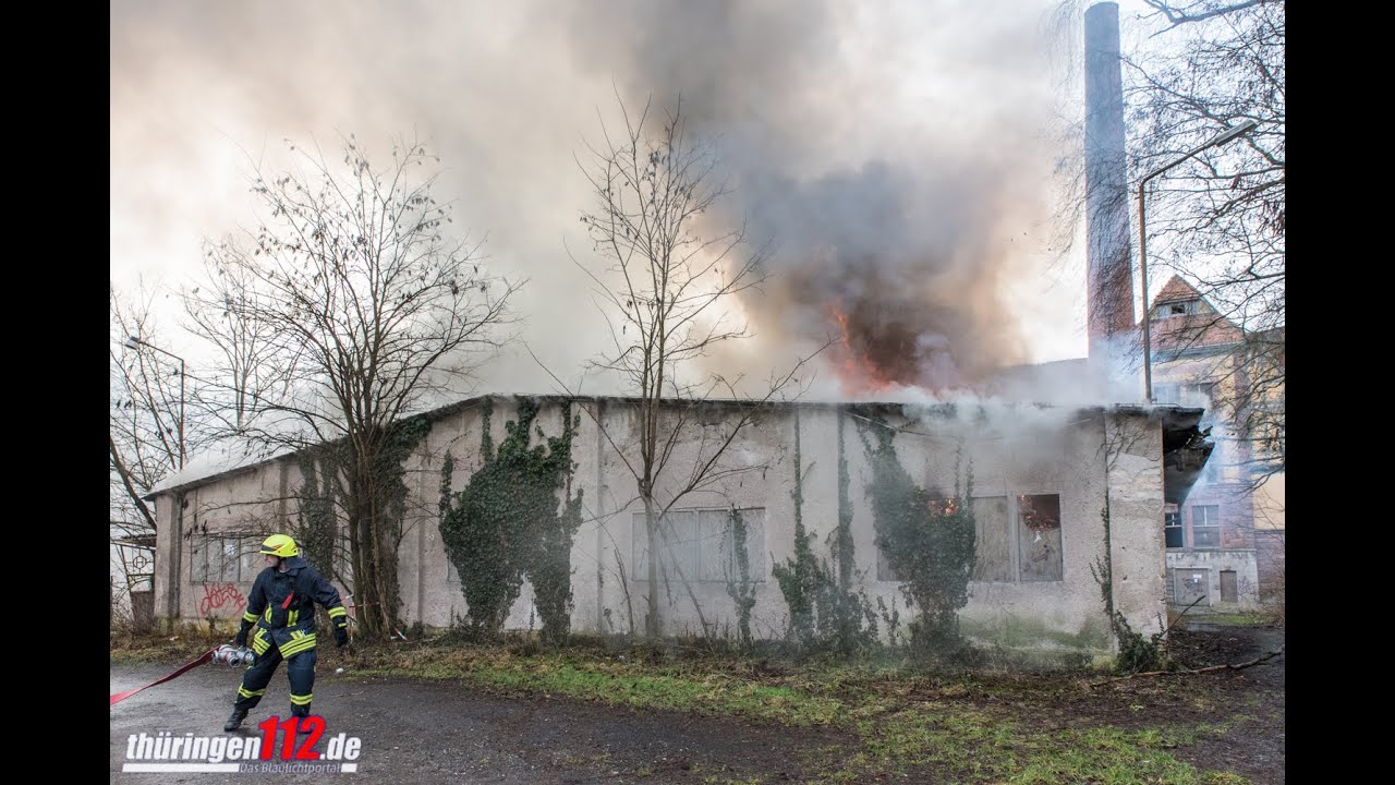 Erneuter Gebäudebrand auf dem Gelände der ehemaligen Sophienheilstätte bei Bad Berka