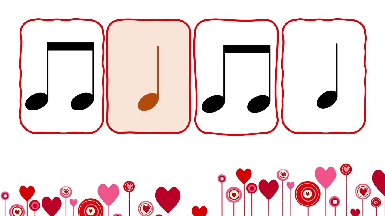 Valentine Rhythm Play Along: BEGINNER with SIMPLE notation