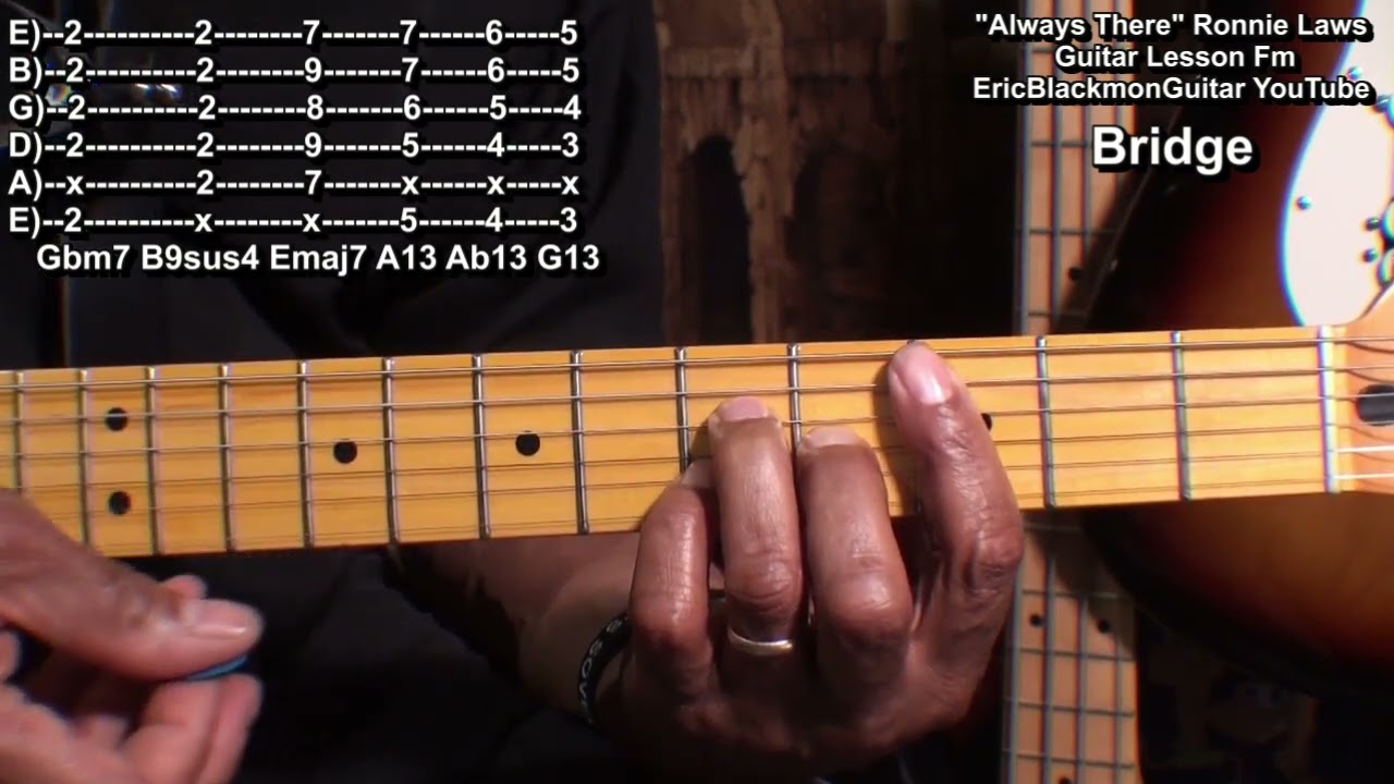 Всегда рядом. Урок игры на гитаре Ронни Лоуса @EricBlackmonGuitar Эрик Блэкмон