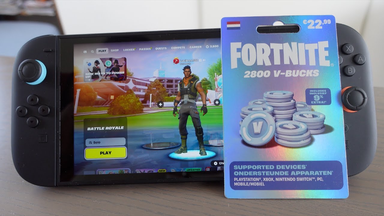 How to Redeem a Fortnite V-Bucks Gift Card on Nintendo Switch 2