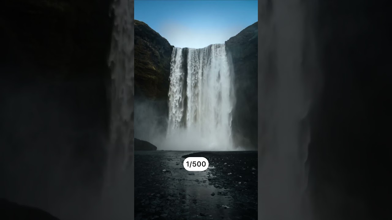 Shutter speed comparison #photography #behindthescenes #settings