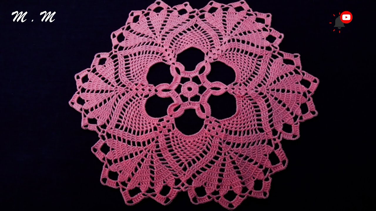 TAPETE DE 24 PUNTAS TEJIDO A CROCHET PASO A PASO (PARTE 1)| MANUALIDADES MARTINA