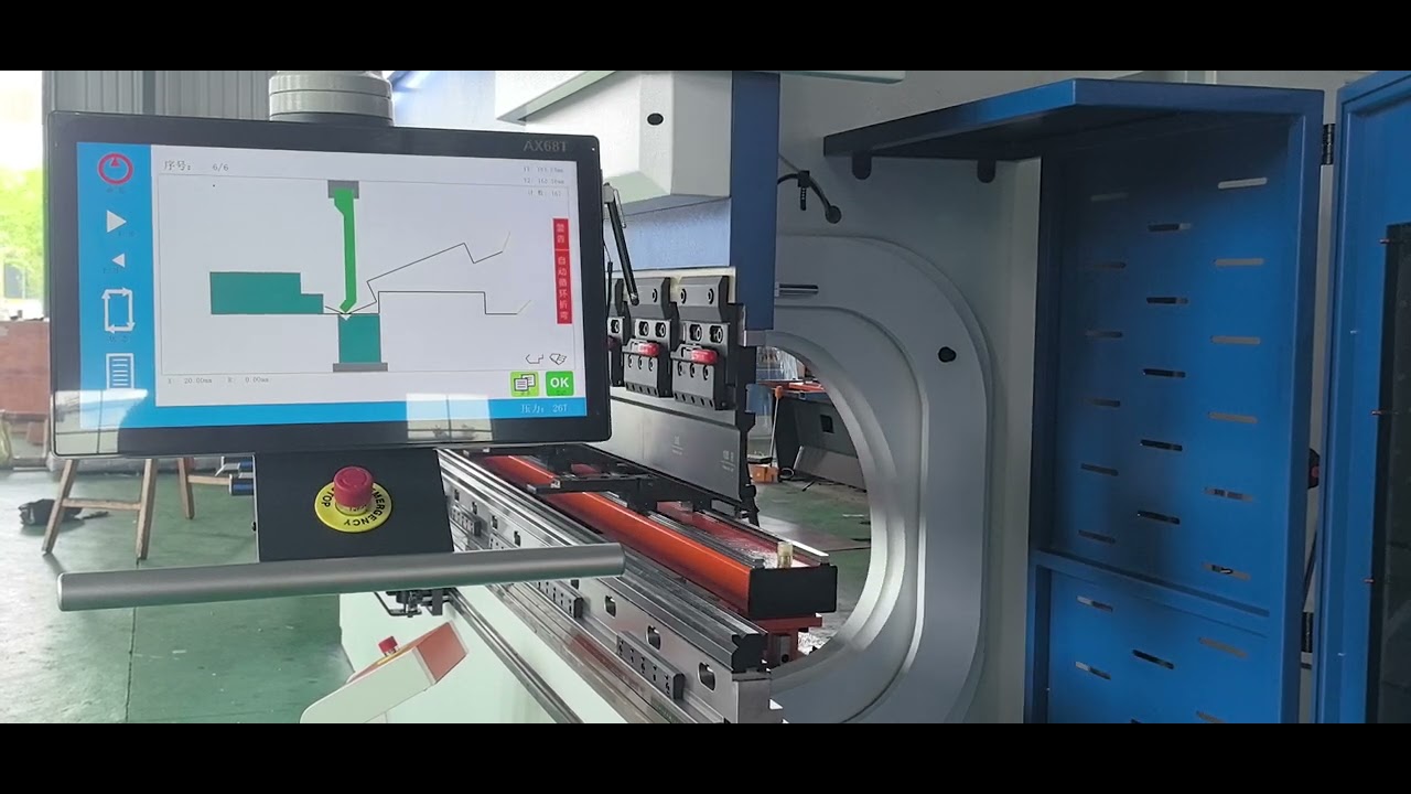 130t 4000mm hydraulic press brake with ax68t controller