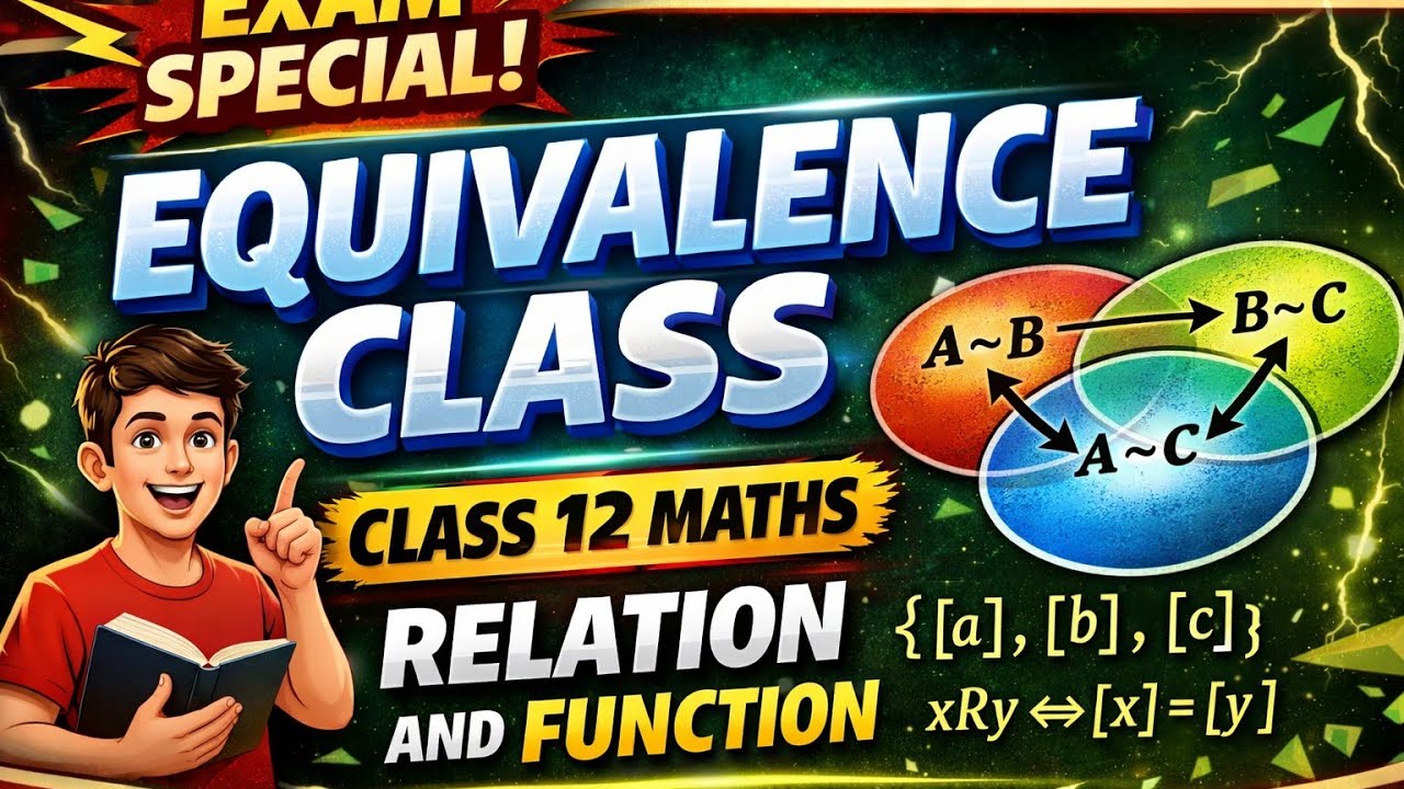 EQUIVALENCE CLASS || Class 12 Maths|| Chapter 1