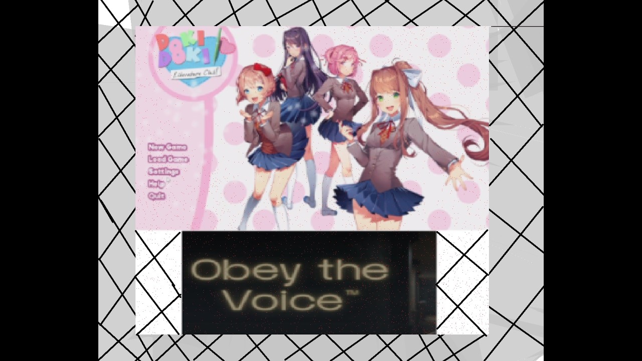 Ddlc e Obey the voice vesão demo ( 2 jogos em um video )