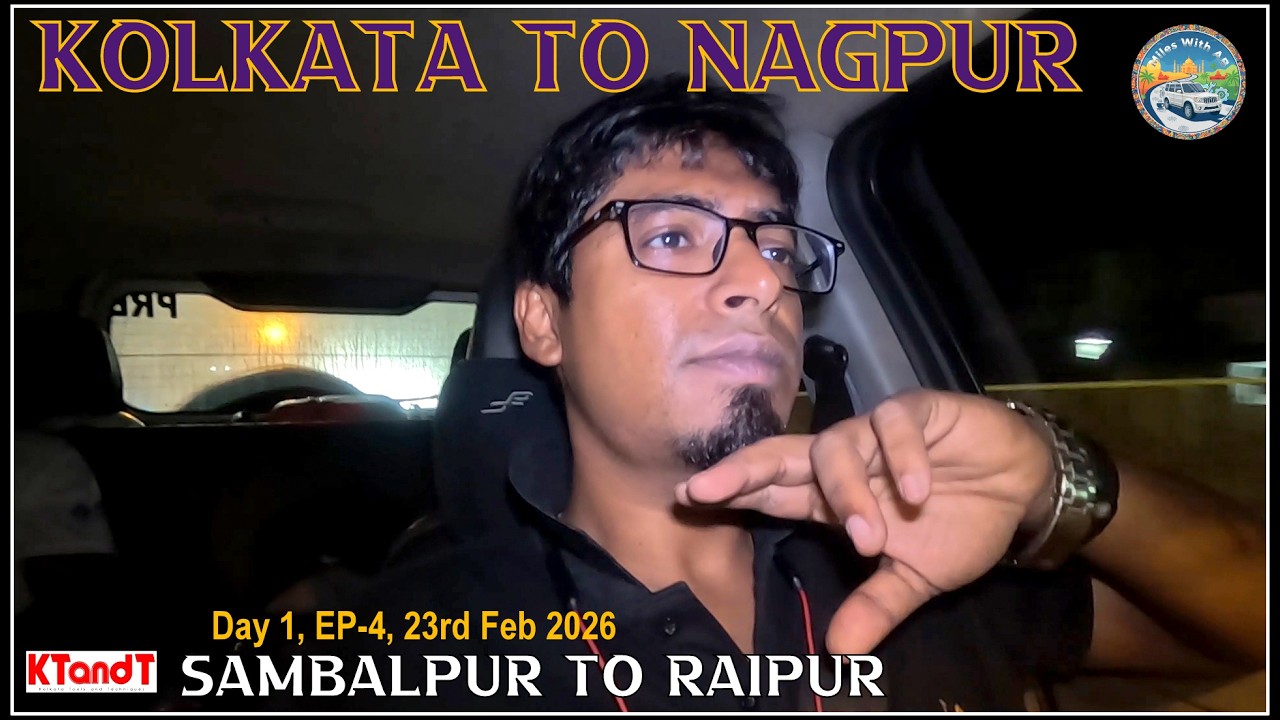 KOLKATA TO NAGPUR DAY 1, EP-4 , 23rd Feb 26 , Night Stoppage #raipur #consistency #vlog #travelvlog