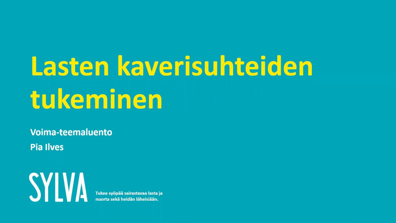 Luento: Lasten kaverisuhteiden tukeminen