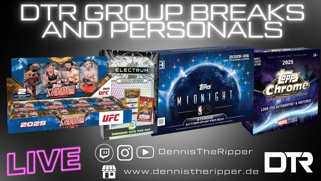 Midnight & Chrome NBA! UFC Stadium Club! Leaf Electrum! Pixar! DTR Group Breaks & Personals