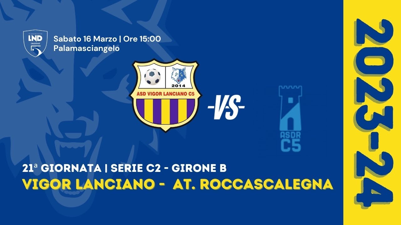 Serie C2 | Vigor Lanciano - Atletico Roccascalegna 2-2 (Gol & Highlights) | 21ª Giornata 2023/2024