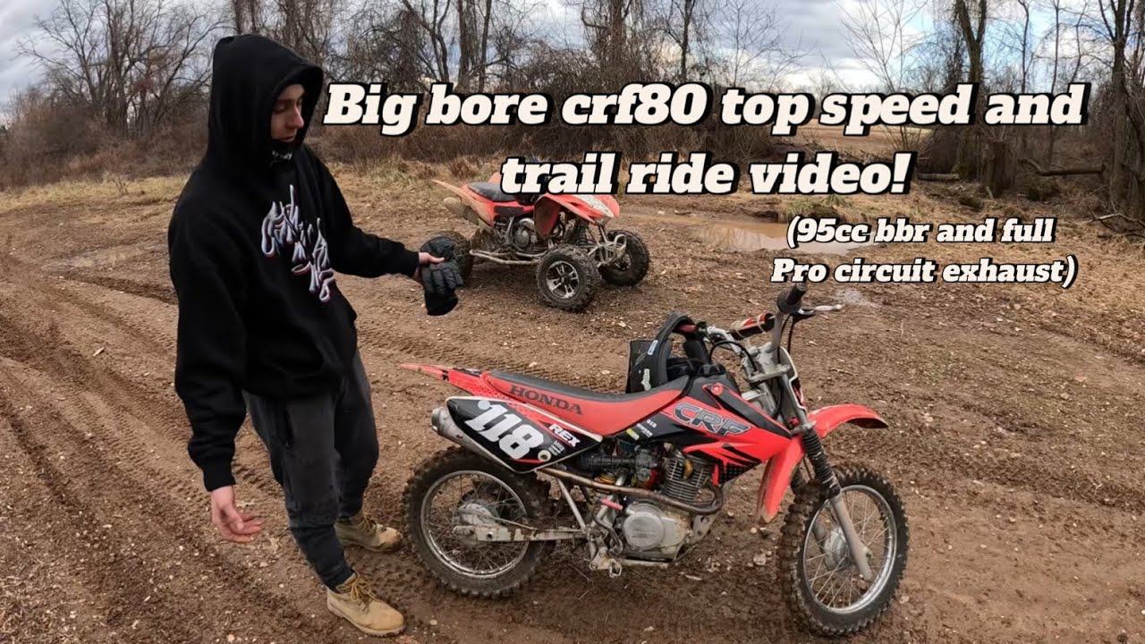 Honda crf80 with 95cc BBR big bore kit!