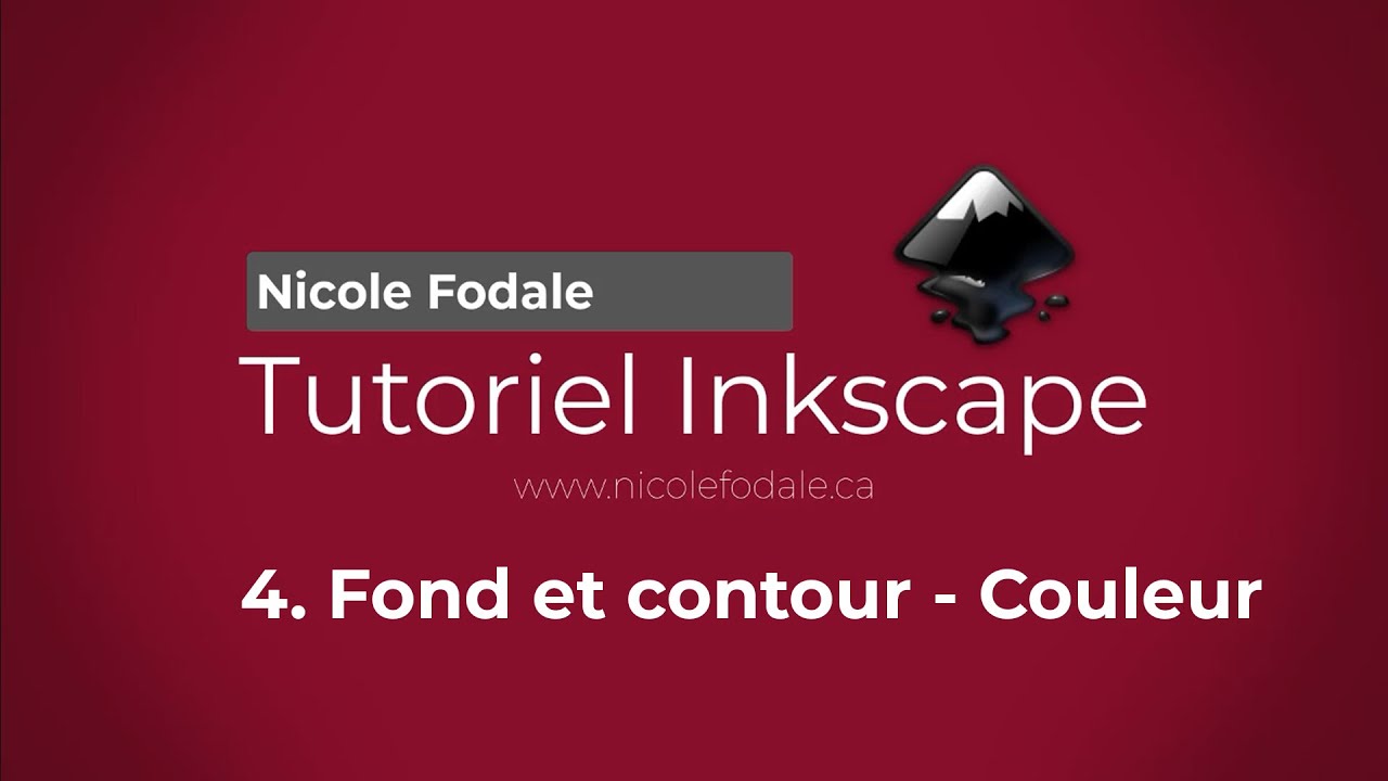 Tutoriel Inkscape - 4. Fond et Contour - Couleur