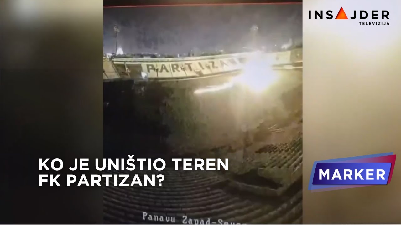 Slike lica koja su uništila travnjak na stadionu Partizana za nadležne i dalje bez imena