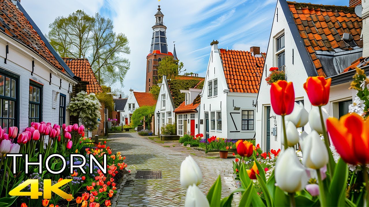 Thorn 🇳🇱 The Most charming White Village In The Netherlands 4K 60p