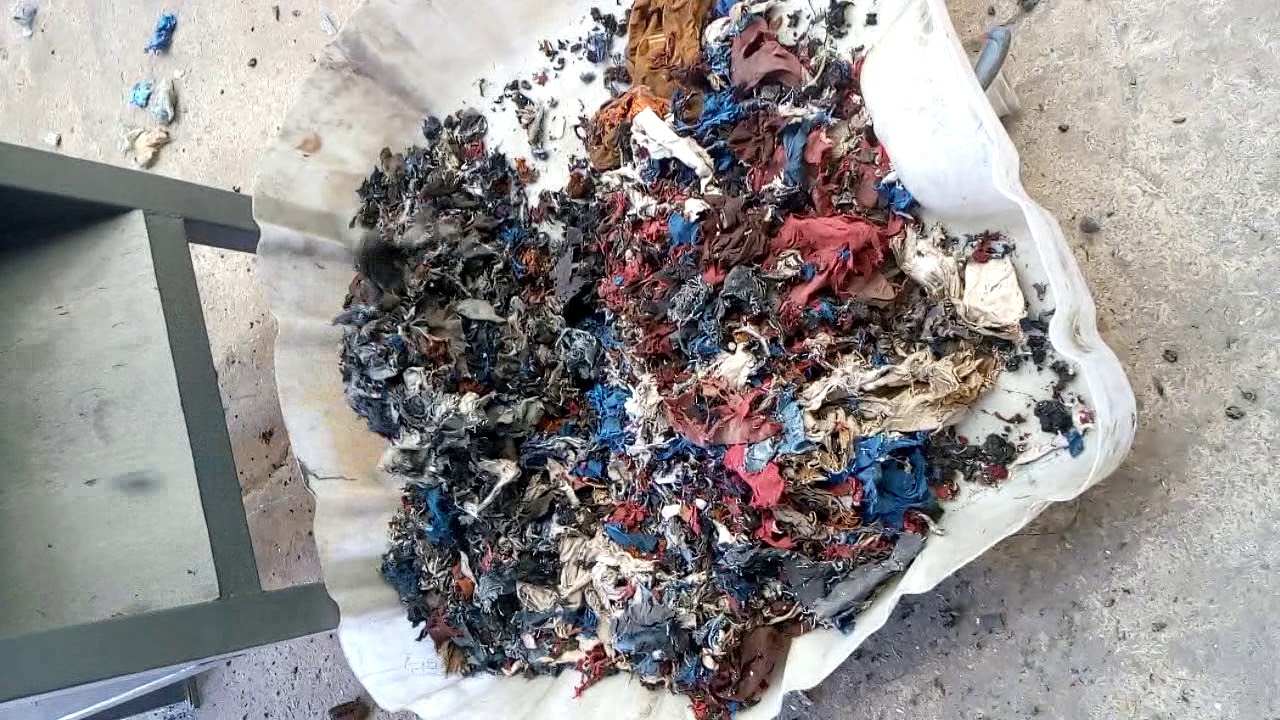 Trituradora de trapo y textil