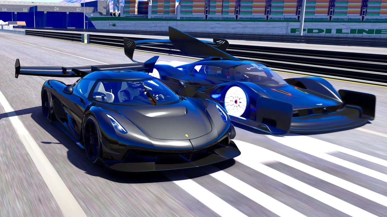 Aston Martin Black Nightmare AMR vs Koenigsegg Jesko Black Devil at Special Stage Route X