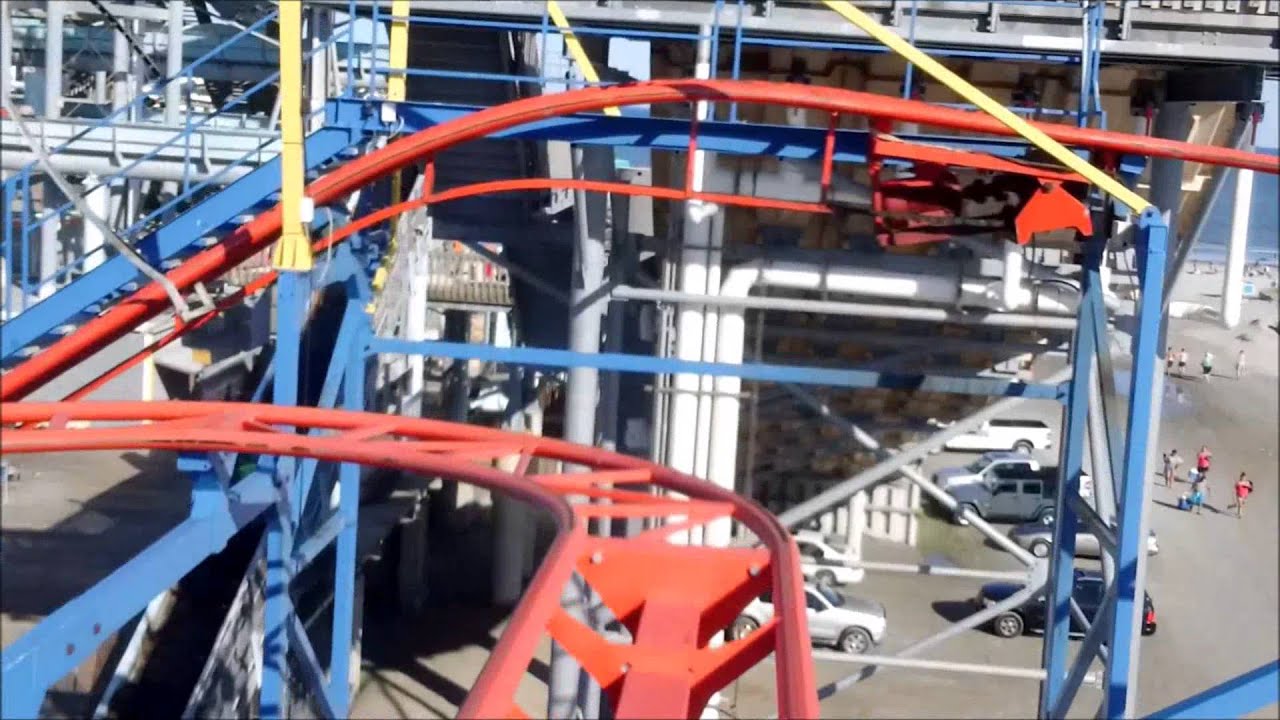 Morey's Piers: Doo Wopper on Ride Front Row POV / July 5, 2014