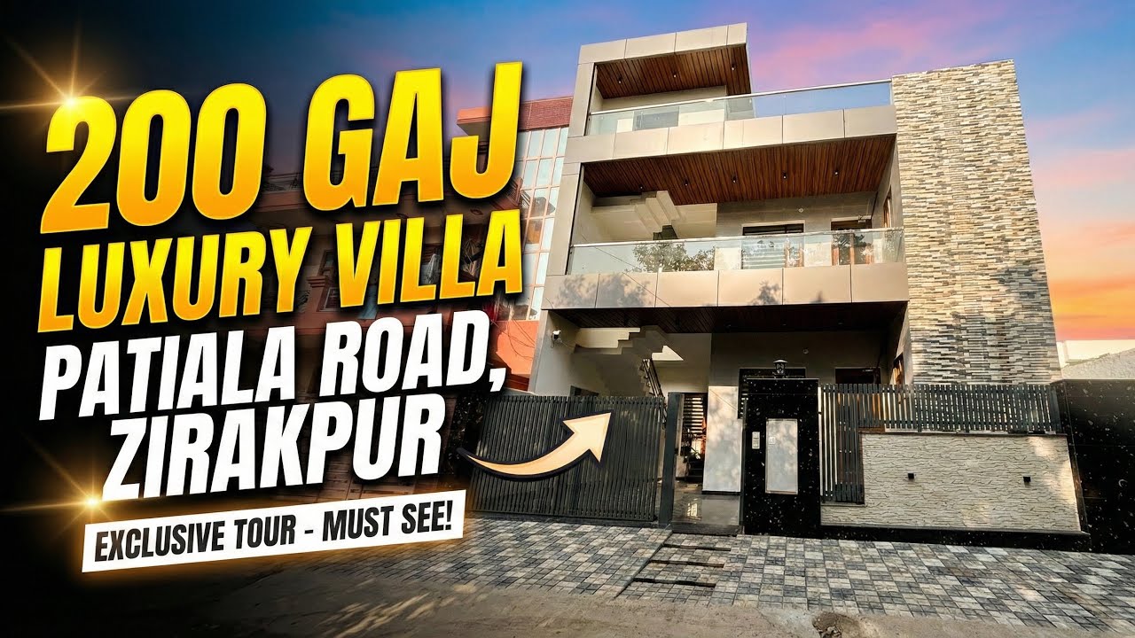 200 गज विला | पटियाला रोड ज़िरकपुर | Makaan Dekho Tricity | #homegoals #interiordesign #dreamhome