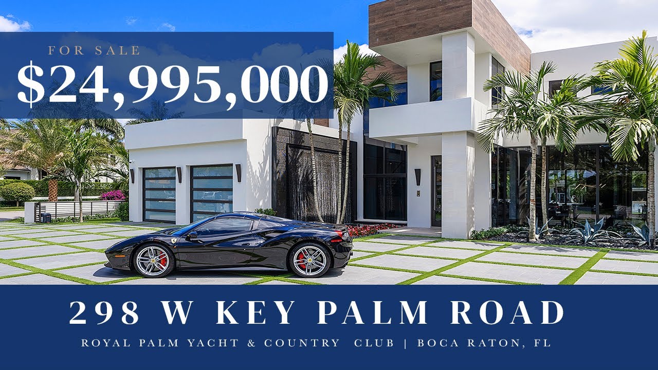 Tour a $25M Boca Raton Waterfront Mansion