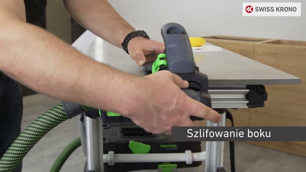 SWISS KRONO Blaty BLACK WOOD. Cięcie.