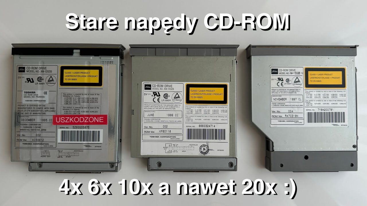 CD-ROM w laptopie kiedyś ATAPI - 4x 6x 10x 20x - różne prędkości i wielkości (VLOG) #90s