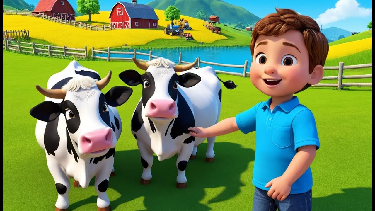 Little Boy Blue in a Cow Valley | Funny and Cute Kids Animated Story 3D for Kids