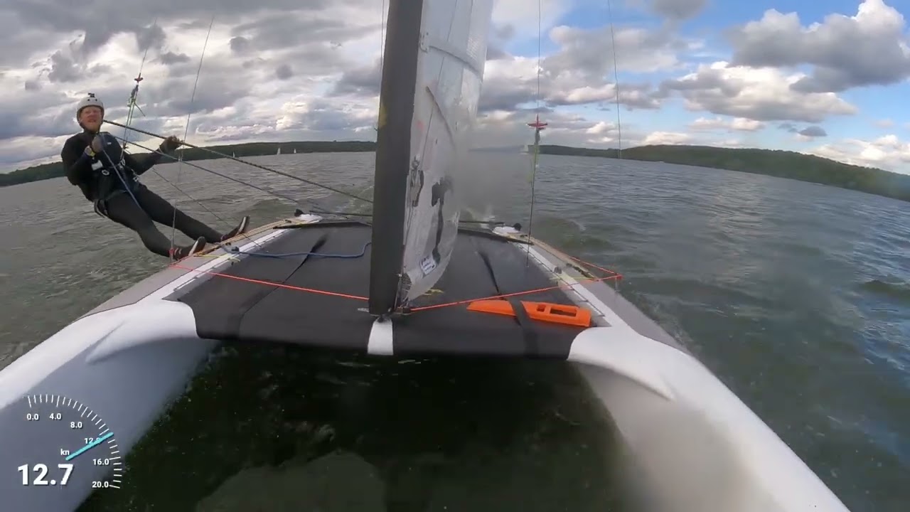 Ride on the eXploder AD3 A-Class catamaran