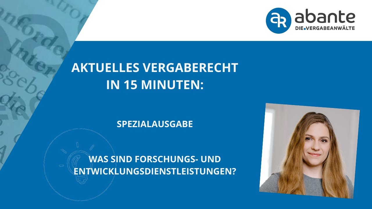 Was sind Forschungs- und Entwicklungsdienstleistungen?