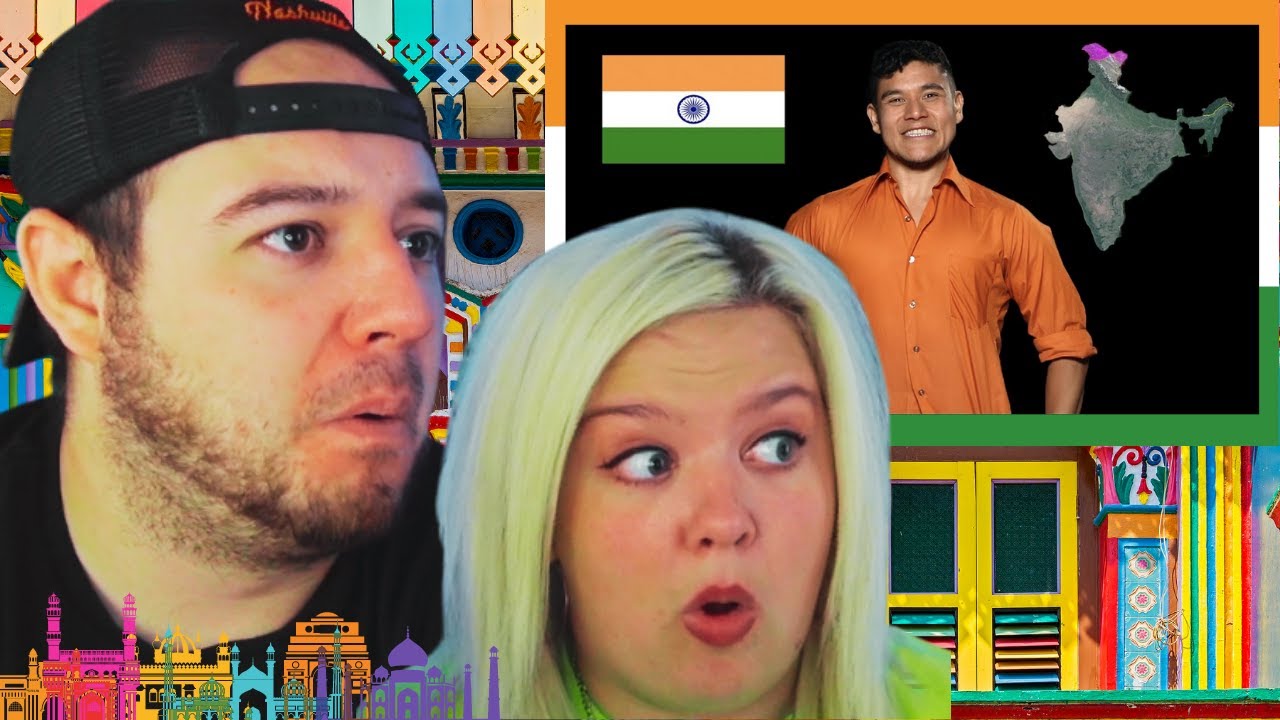 Americans react to INDIA - Geography Now! INDIA | COUPLE REACTION VIDEO