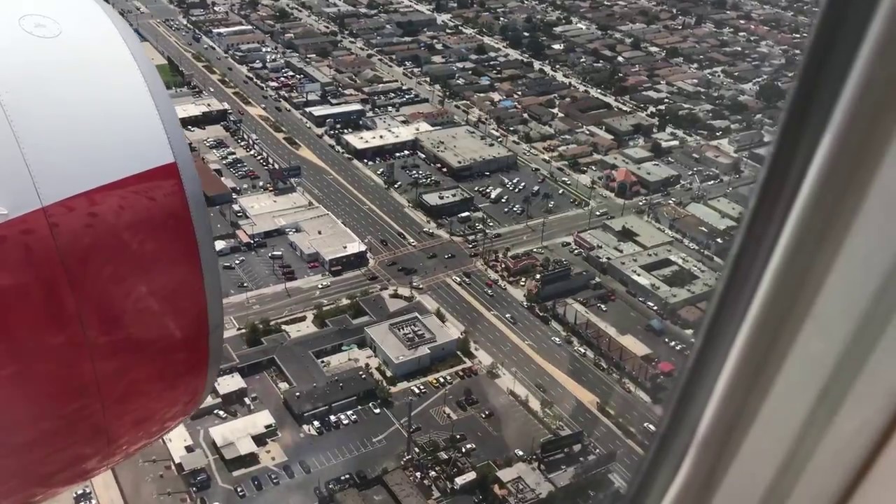 Austrian Airlines 777-200 landing Los Angeles - LAX flight OS81 fullhd 60p