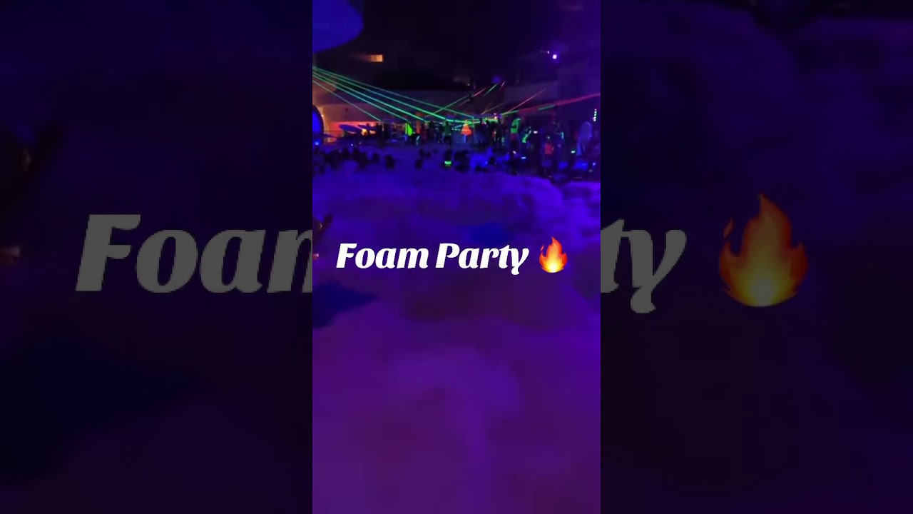 Temptation Resort Foam Party #vacation #cancun #mexico #vlog