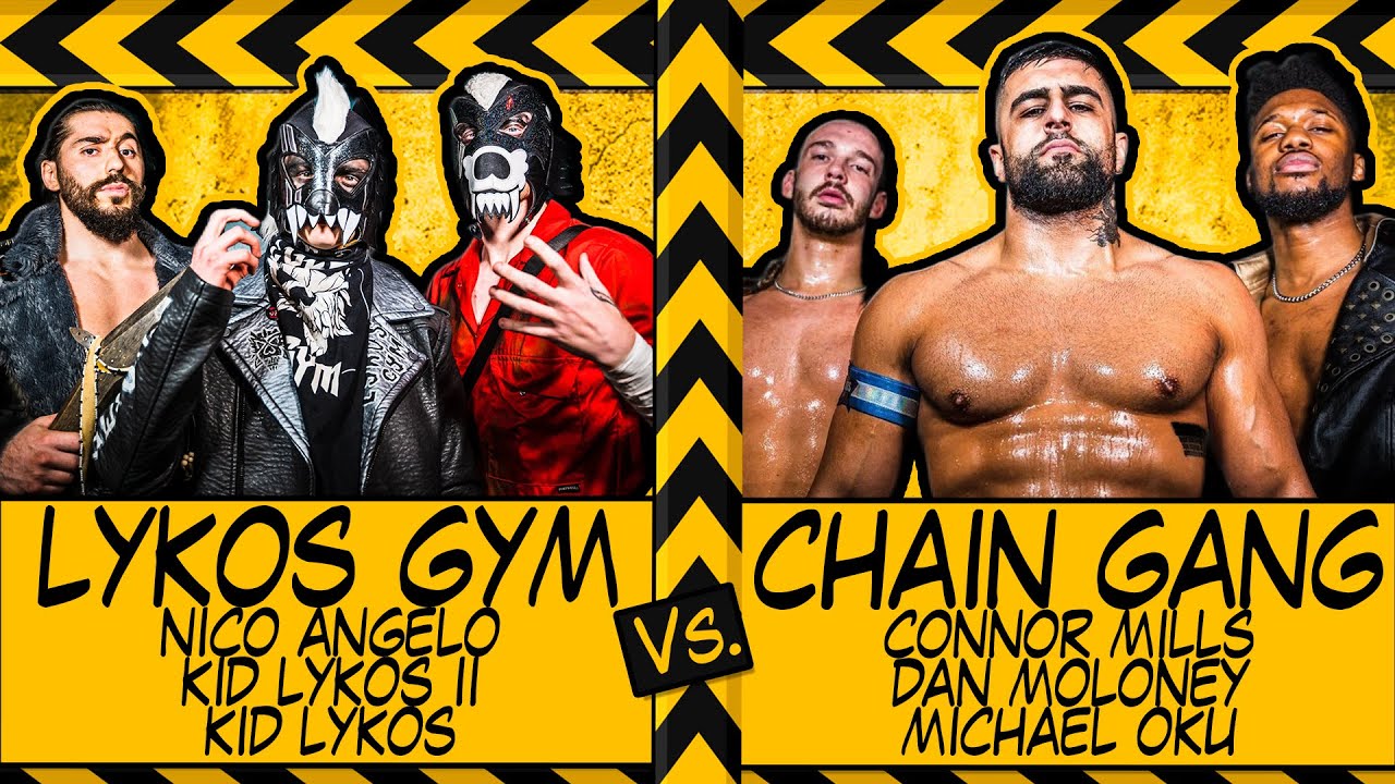 The Chain Gang (Michael Oku, Dan Moloney & Connor Mills) v Lykos Gym | Creation Pro Wrestling