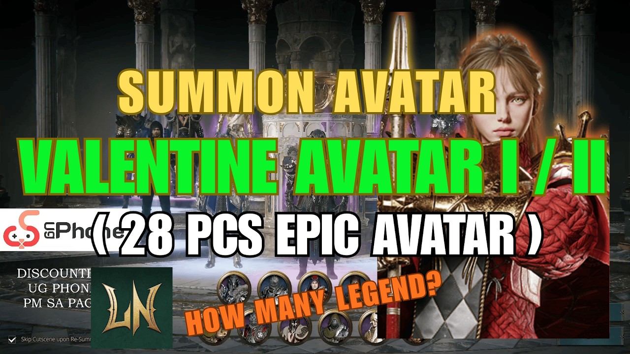 Summon Avatar - Valentine Avatar I / II - Lordnine Infinite Class #lordnine #mmorpg