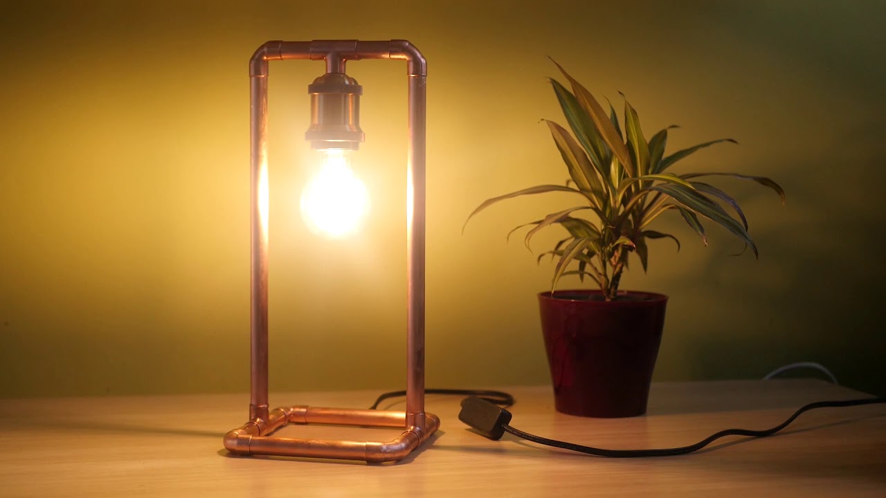 Steampunk style copper pipe lamp that I made
