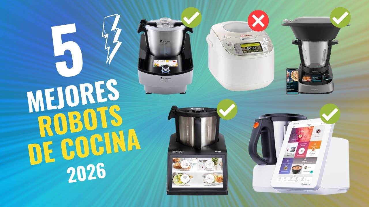 🚨 &iexcl;NO COMPRES un Robot de Cocina sin ver ESTO! 🍲🤖 Los 5 MEJORES de 2026 a PRECIOS INCRE&Iacute;BLES 🔥