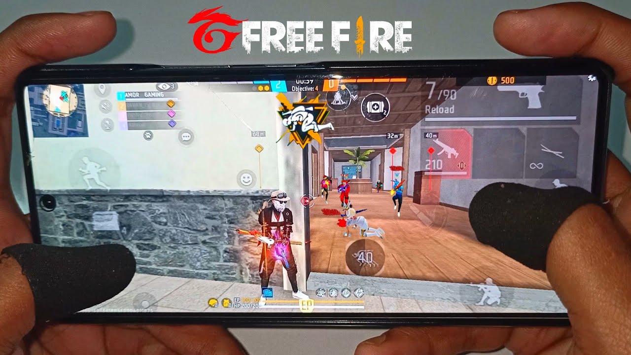free fire gameplay 2 finger handcam 🎀 infinix gt 20 pro