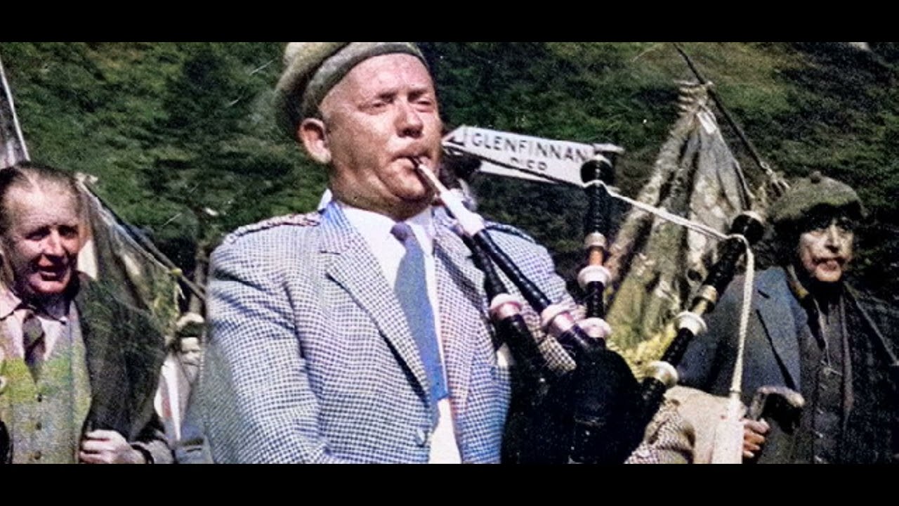 Master piper, John MacFadyen, plays 