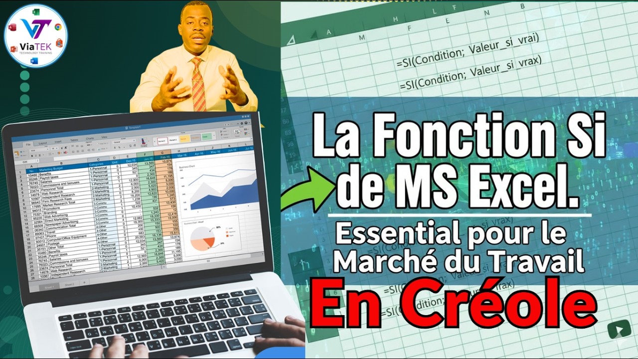La Fonction Si sur MS Excel.  @Essentiel pour le Marché du Travail