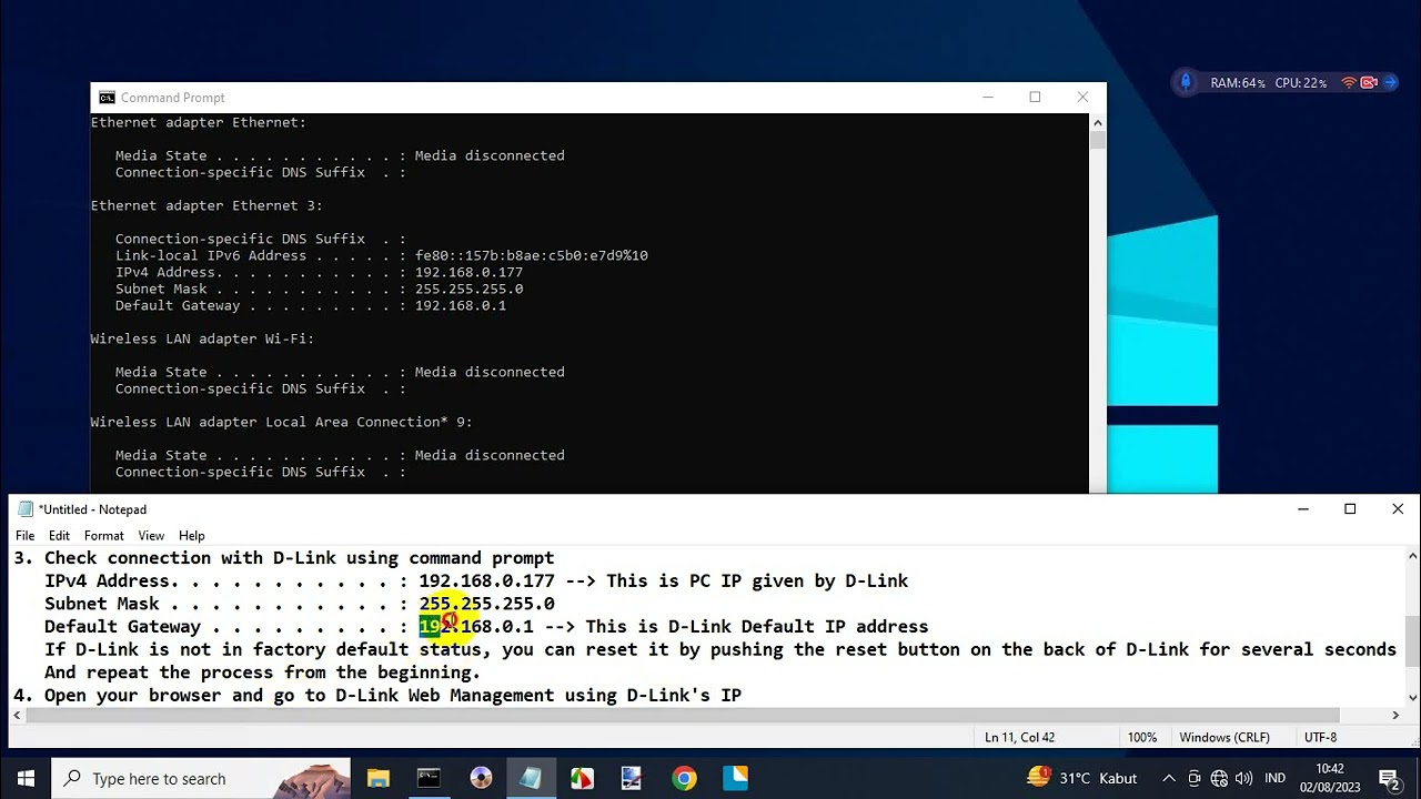 Configuring D-Link DI-704P As An Access Point And Paralel Print Server