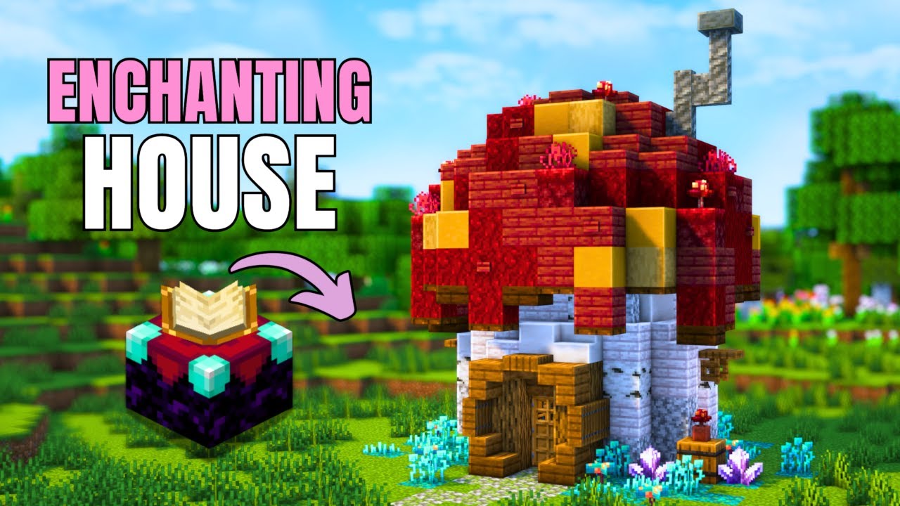 Minecraft | How to build a Mushroom Enchanting House