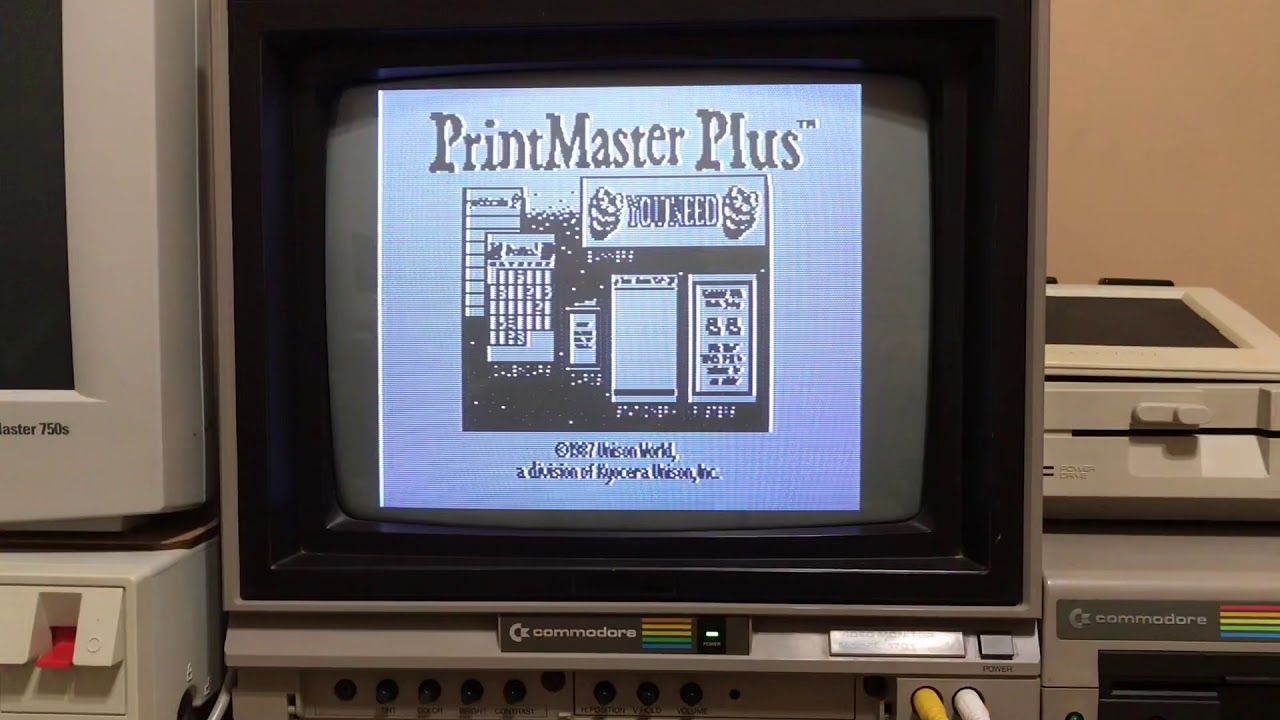 Dot Matrix Christmas Cards, Commodore 64, Macintosh #RetroComputing