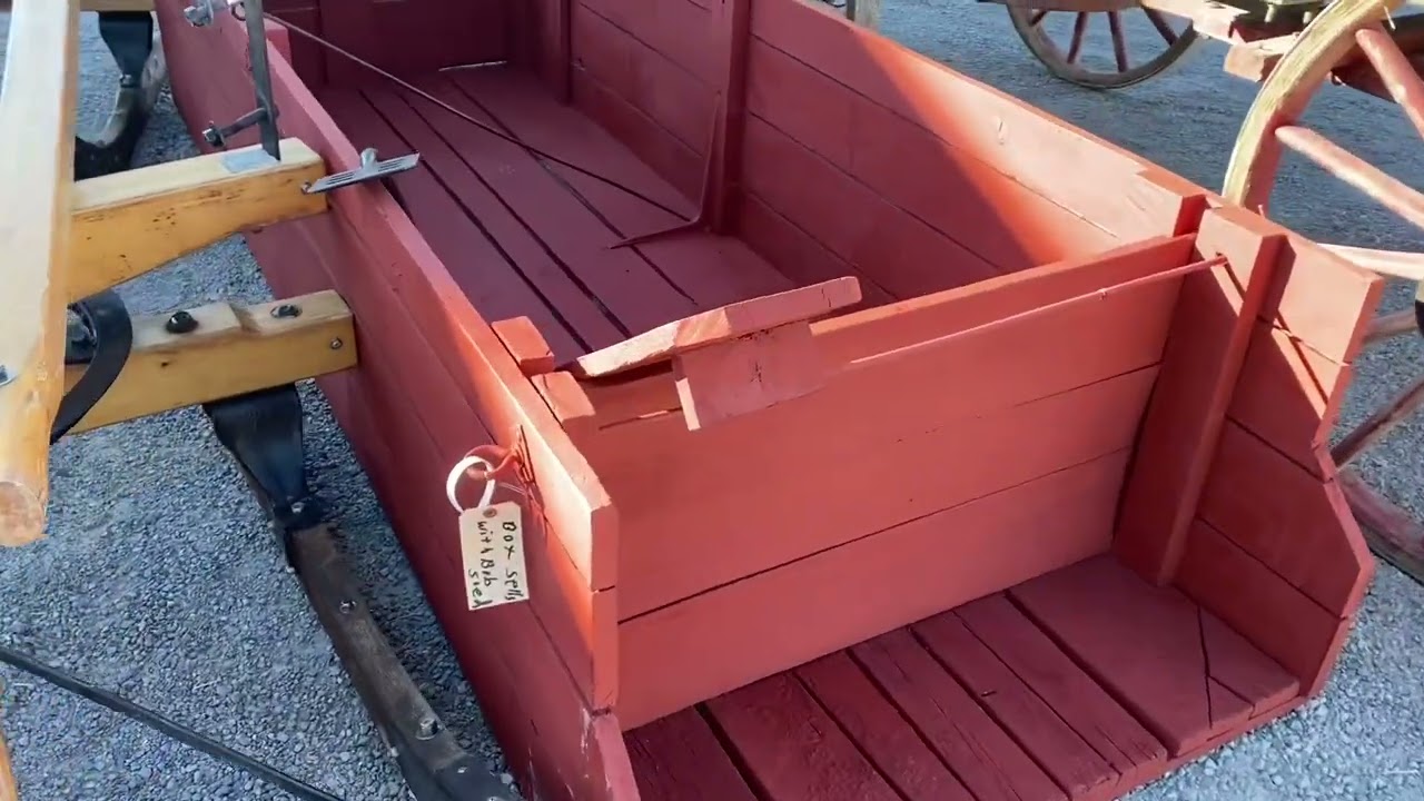 Nice old horse drawn wagons at auction