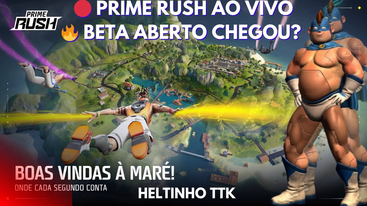 🔴 PRIME RUSH AO VIVO 🔥 BETA ABERTO CHEGOU? + CODIGOS CHAVE BETA 