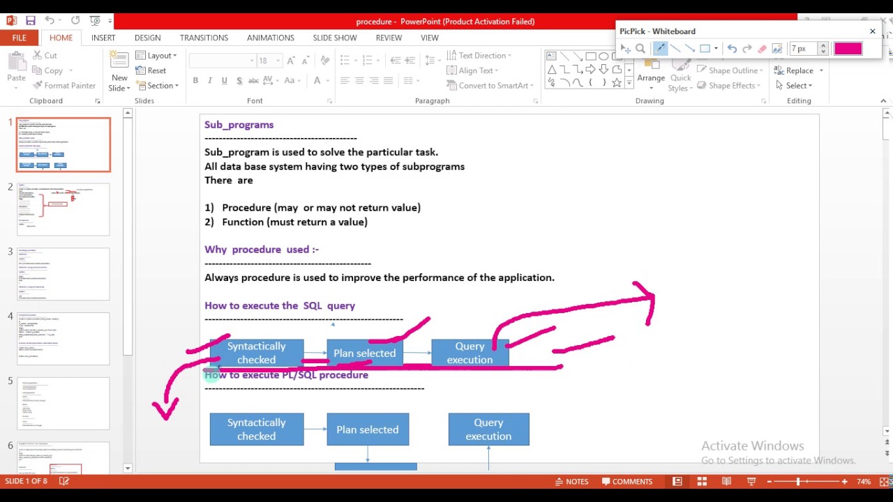 what is procedure in pl/sql