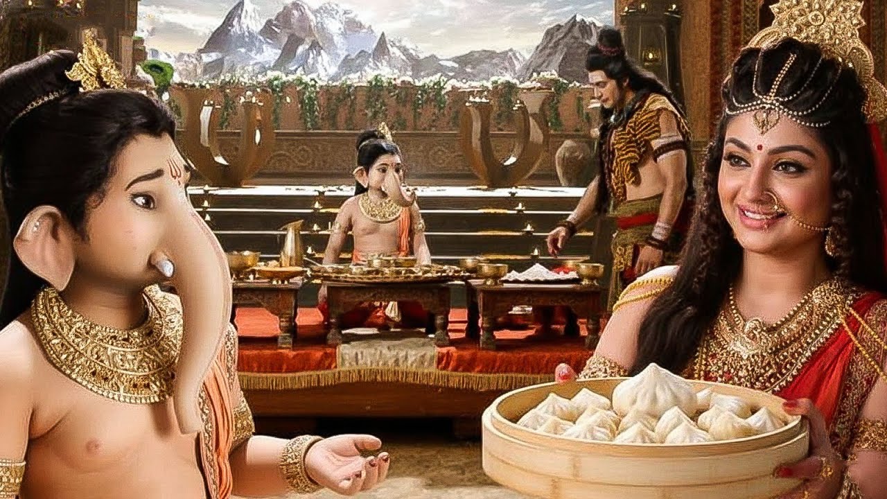 Maha Epiosode: पार्वती माता ने बाल गणेश जी के अन्नप्राशन पर बनाए मोमोज | Mata Ki Shakti | #serial