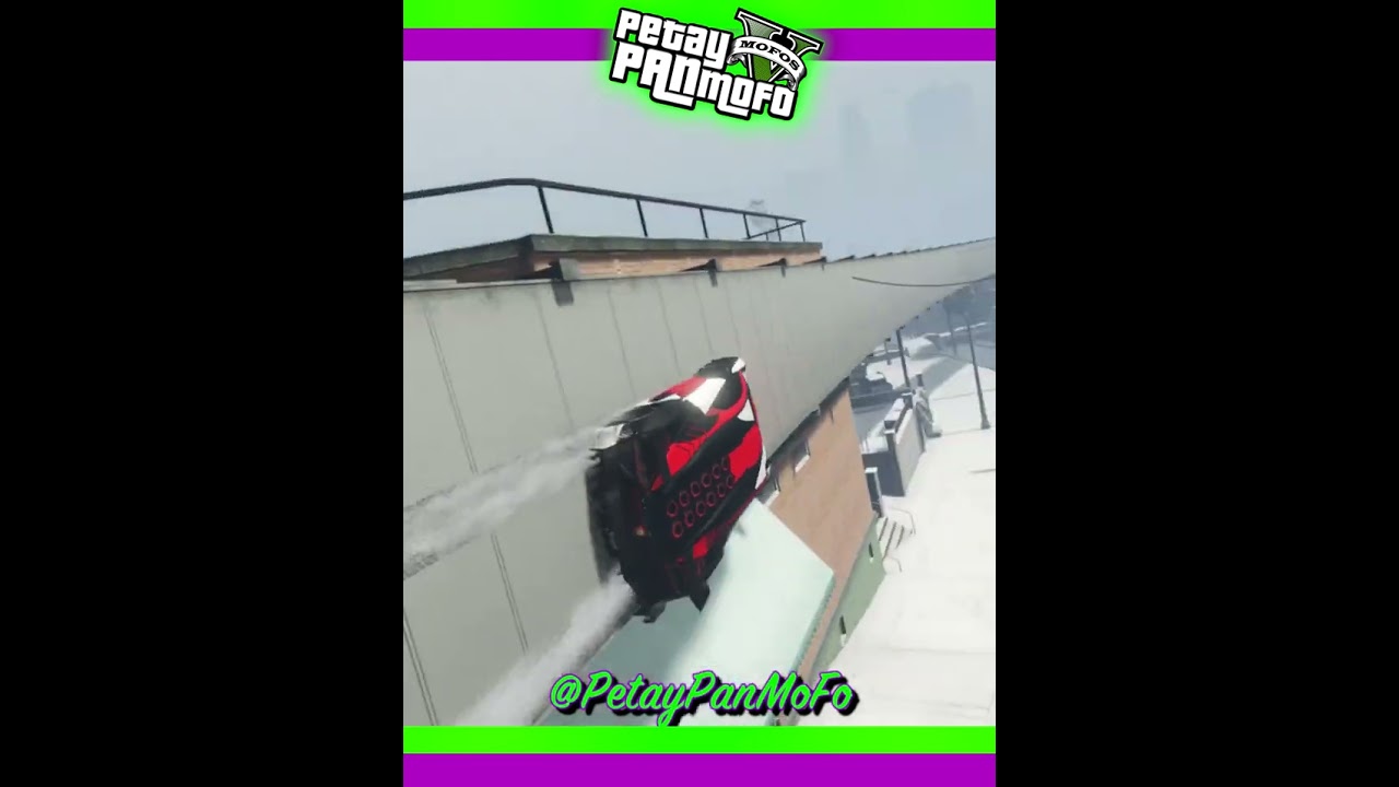 GTA Online Custom Stunt Race - Extra Long Hard Wallride Stunt in Snow (PS5 Link) 🎮❄