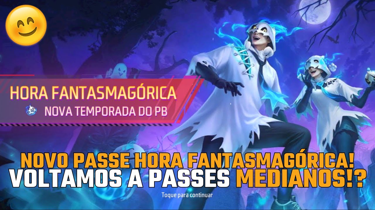 COMPLETEI O NOVO PASSE BOOYAH HORA FANTASMAGÓRICA E FIZ SINCERA REVIEW NO FREE FIRE