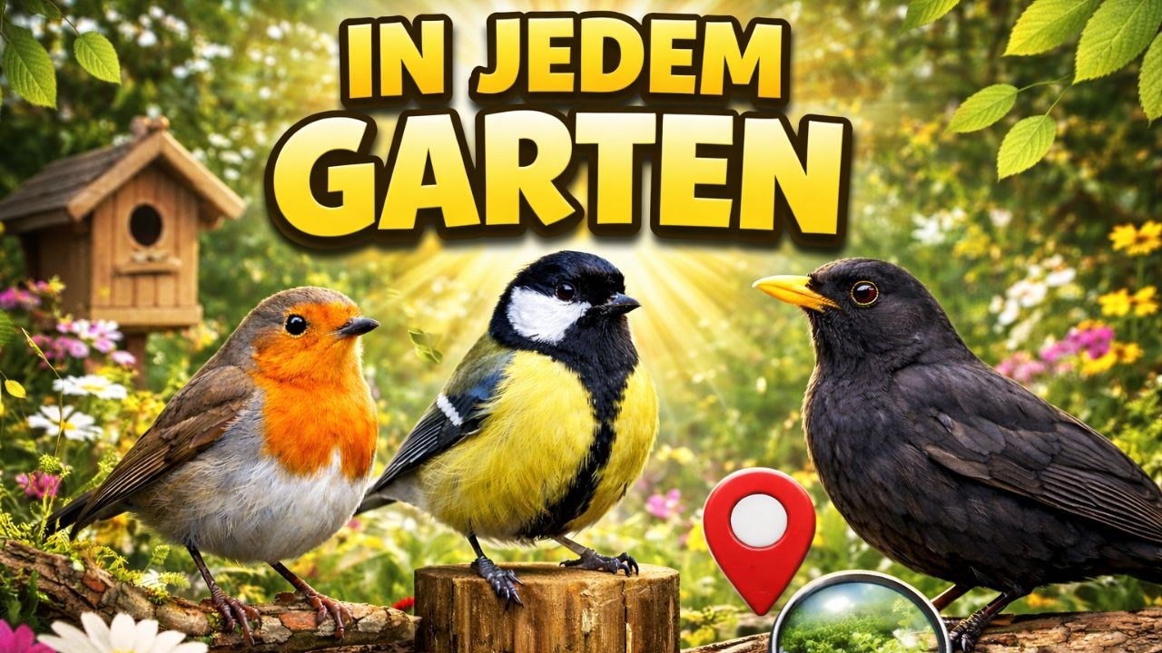 3 Gartenvögel und wie sie zu erkennen sind