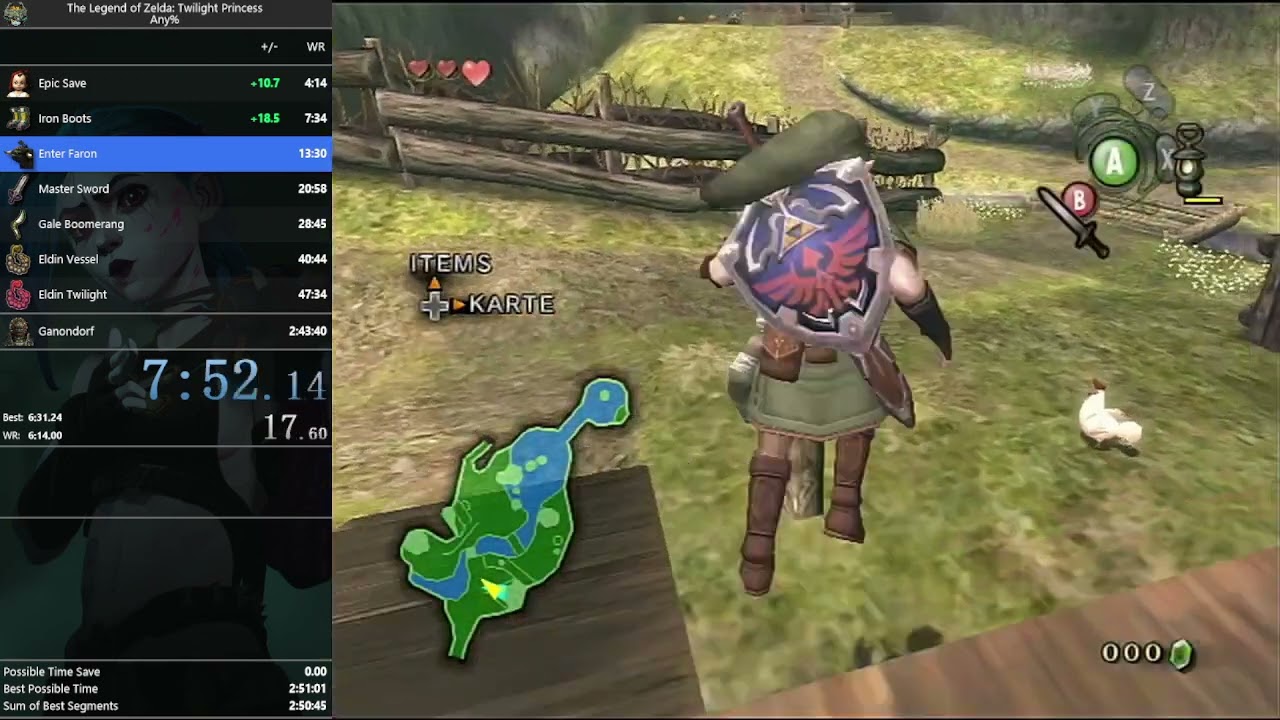 Twilight Princess Any% in 2:58:06