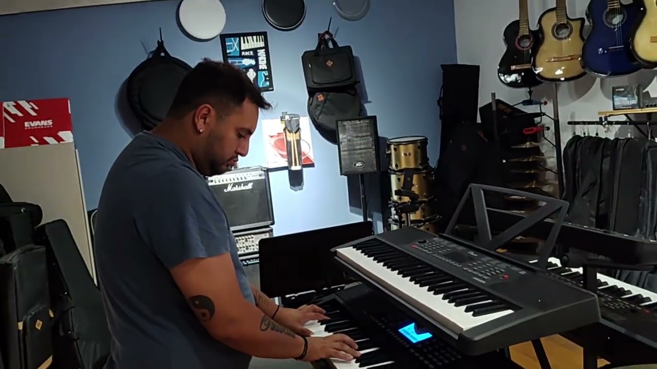 Teclado parquer 186 bk con la función dual. Dos sonidos al mismo tiempo. En NarThe Instrumentos 